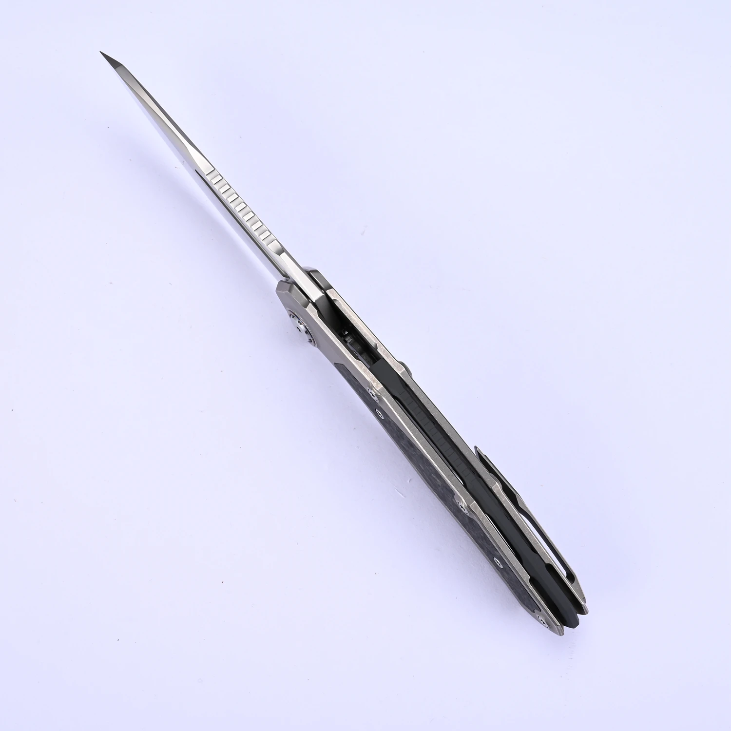 Kevin John VENOM Lone Ranger Folding Knife M390 Blade Titanium