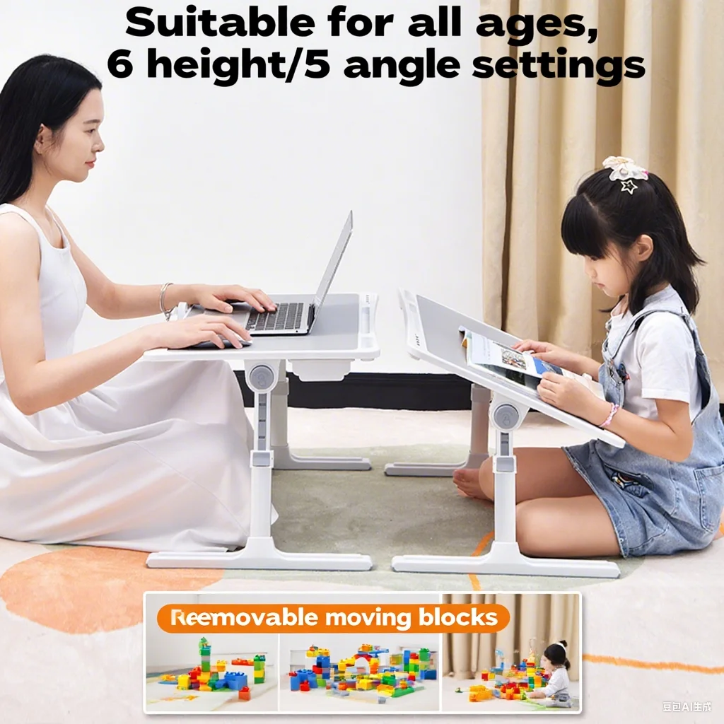 Eary Book Stand for Reading Height Angle Adjustable Laptop Holder for Bed Foldable Portable Stand Gifts for Kids Friends Women
