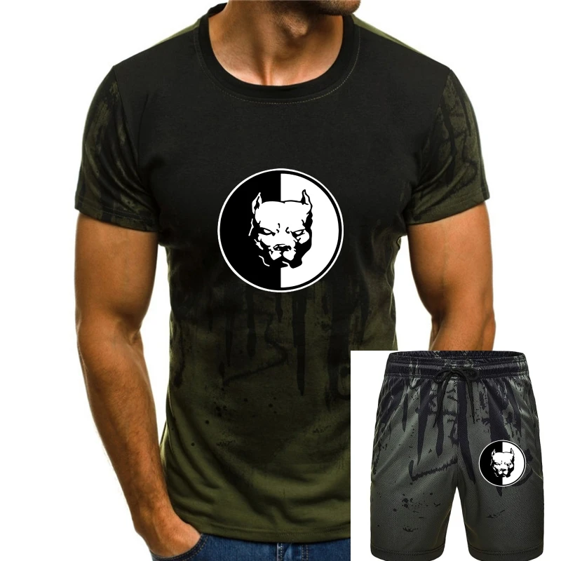 

Pitbull Party T-Shirt Black Dog Fun Harajuku Tops Fashion Classic Tee Shirt