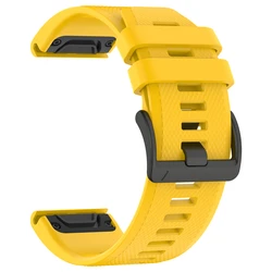 Official QuickFit Silicone Strap - Universal 26mm/22mm Adjustable Band, Unisex Replacement Bracelet - QuickFit 26mm (Style1 Yellow)