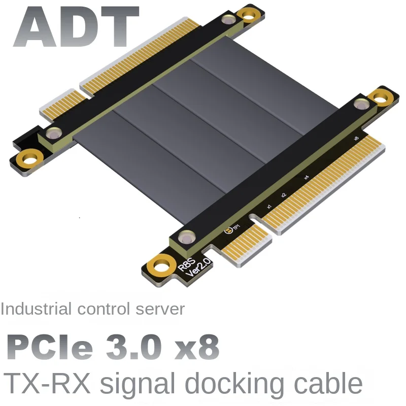 

Удлинительный кабель PCI-E x1 x8 штекер-гнездо pcie, кабель для обмена сигналом PCIe 3,0x8 gen3 ; 64G/bps