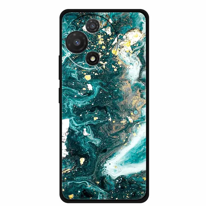 Black Soft Silicone TPU Phone Case with Cool Wolf Design - Shockproof and Protective Cover