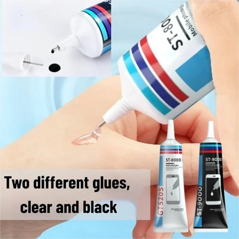 15/50/110ml T8000/T9000 Clear Glue Black Adhesive Epoxy Resin