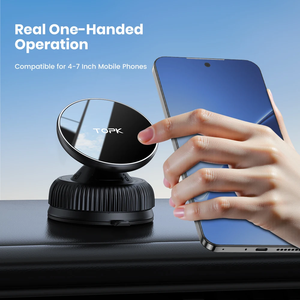 D56X For Mag-Safe Magnetic Car Phone Holder Strongest Suction Strongest Windshie