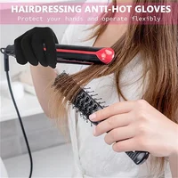 Gants résistants à la chaleur pour coiffure, barbier, gants bloquant la chaleur, lisseur de cheveux réutilisable, gants plats et en fer à friser 4