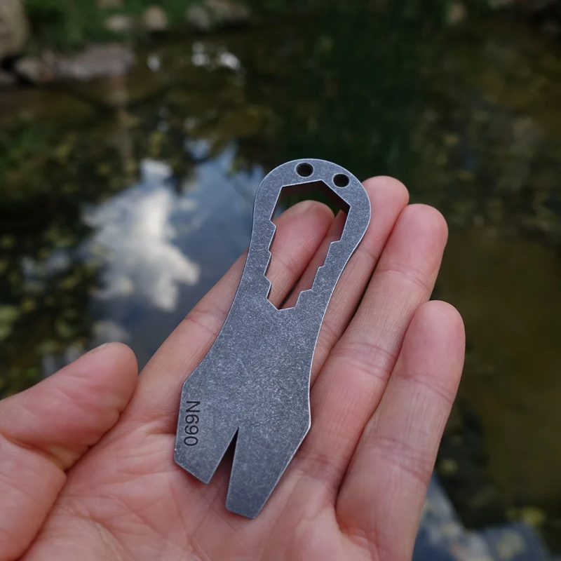 Porte-clés N690 en acier Portable, outil de poche EDC PryBar clé porte-clés  Mini boîte à outils pour usage quotidien Camping - AliExpress