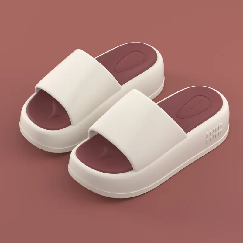 Platform Slippers Women's Summer Buckle Home Shoes Fashion Outdoor Wear Soft Bottom Sandals