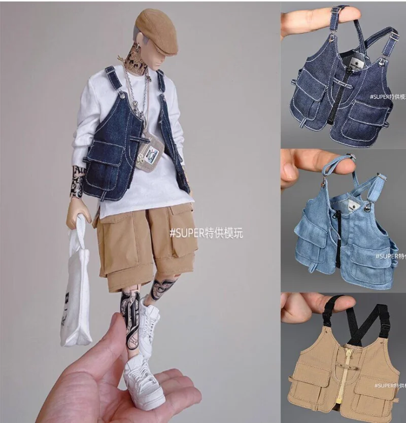 

1/6 Scale Male Soldier Clothes Fashion Camping Vest Model for 12'' Figure
