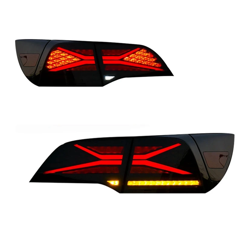 

Auto 1-Pair Upgrade Blackened Taillights LED Taillight Modification X-Men Taillights For Tesla Model