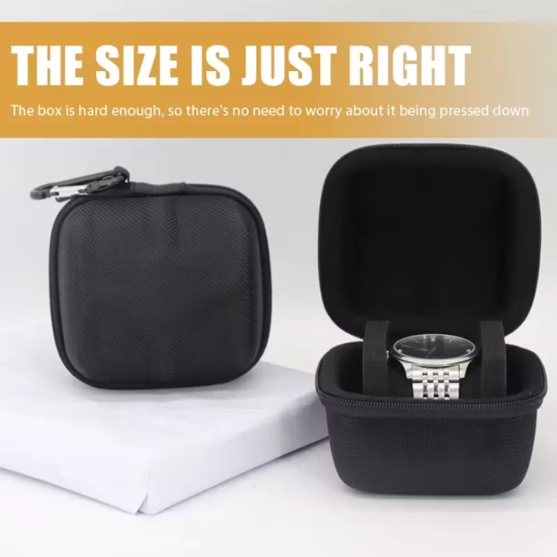 Single Watch Travel Case Fit Large And Small Watches,With Soft Watch Pillow, Hardshell And Compact Watch Box,Safe watch Storage