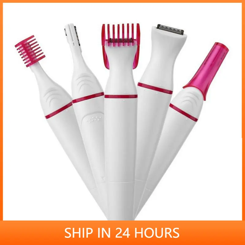 

Многофункциональный 5 в 1 Электрический эпилятор безболезненный триммер для бровей тела Бикини рук ног лица удаление волос Прямая поставка 40 #