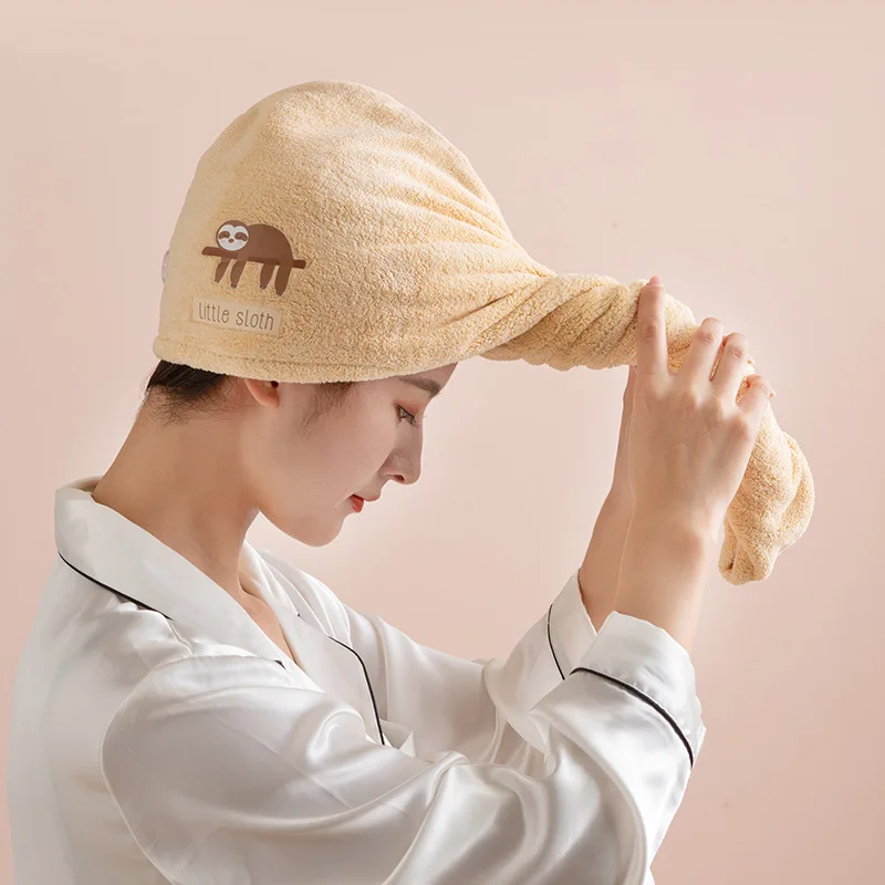Quick-dry Hair Towel Cap Women Girl Hair Drying Hat Microfiber S