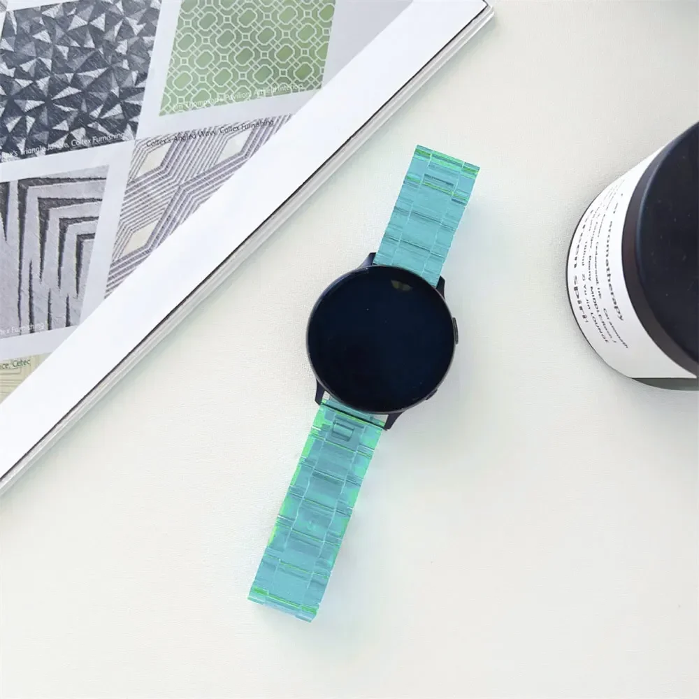 Transparent Strap with Removable Link Bracelet, 20mm/22mm Band