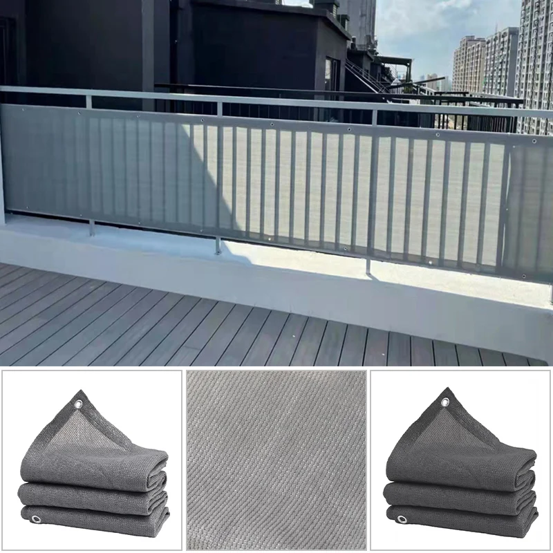 Outdoor Sunshade Sail Net Balcony Privacy Fence Netting Garden Buildings Privacy Fence Shelter Screen Gazebo Patio Shade Cloth