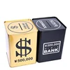 Creative Money Boxes Piggy Bank Metal Gold Coin Box Large Adults Cash Box Square Piggy Bank for Paper Money Gift 365 Days FP060 1