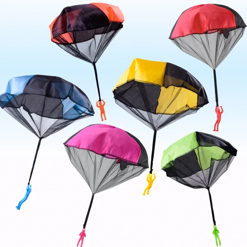 

Hand Throwing Parachute Kids Outdoor Funny Toys Game Play Educational Toys for Children Fly Parachute Sport Mini Soldier Toy