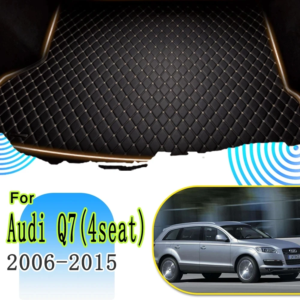 

Leather Car Mats For Audi Q7 4L MK1 2006~2015 4 Seat Waterproof Car Interior Trunk Window Pad Car Rear Trunk Mat Car Accessories