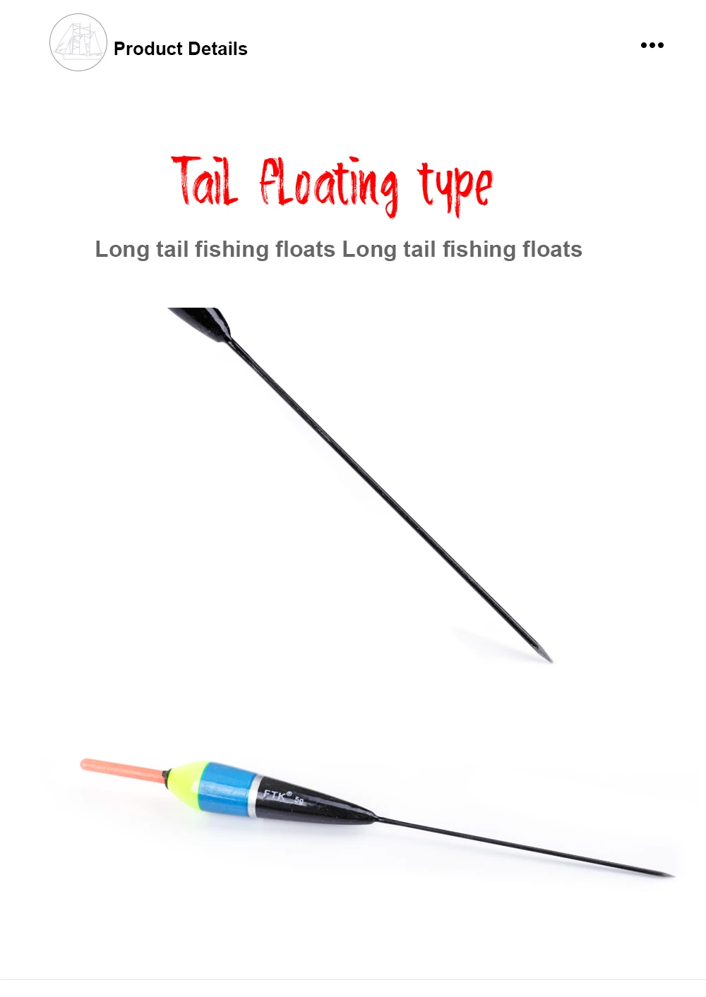 Description Picture 6 of itemFTK 10PCS Barguzinsky Fir Fishing Float Luminous Light Stick 16cm-21.5cm 1g 2g 3g 4g 5g Vertical Buoy Carp Fishing Accessories