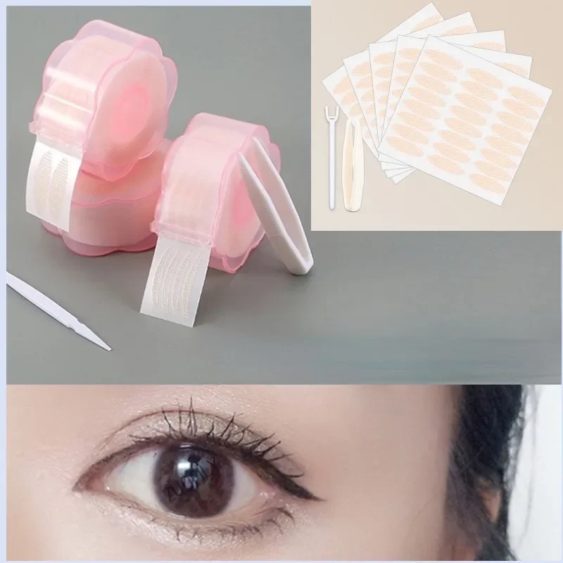 Invisible Double Eyelid Tapes Self-Adhesive Gauze Cosmetic Make Up Slim/Wide Waterproof Fiber Stickers for Eyelid Sets double fold eyelid tape