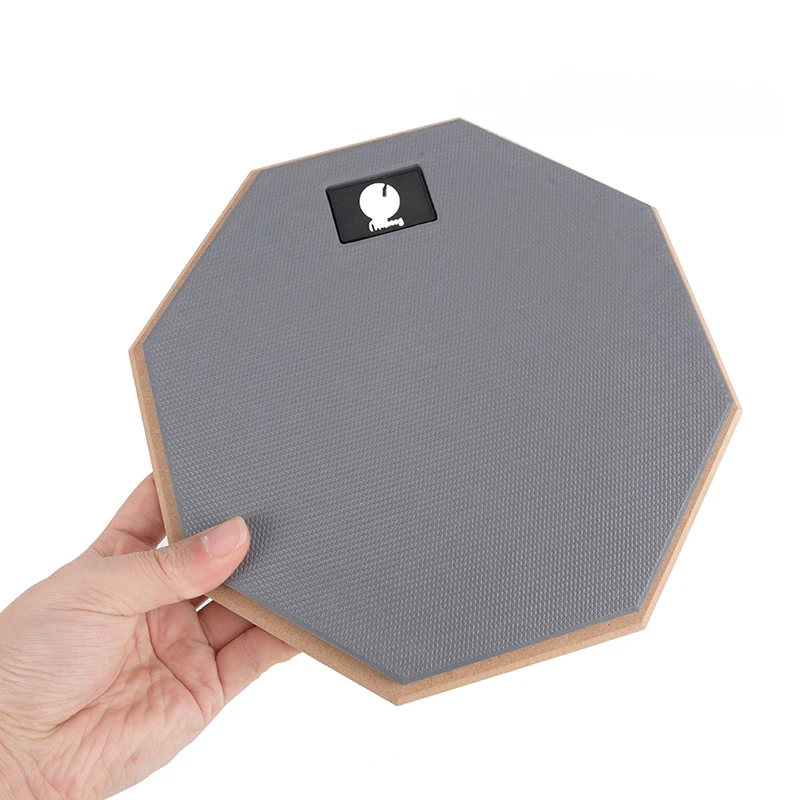 8-Inch Wooden Rubber Drum Practice Pad