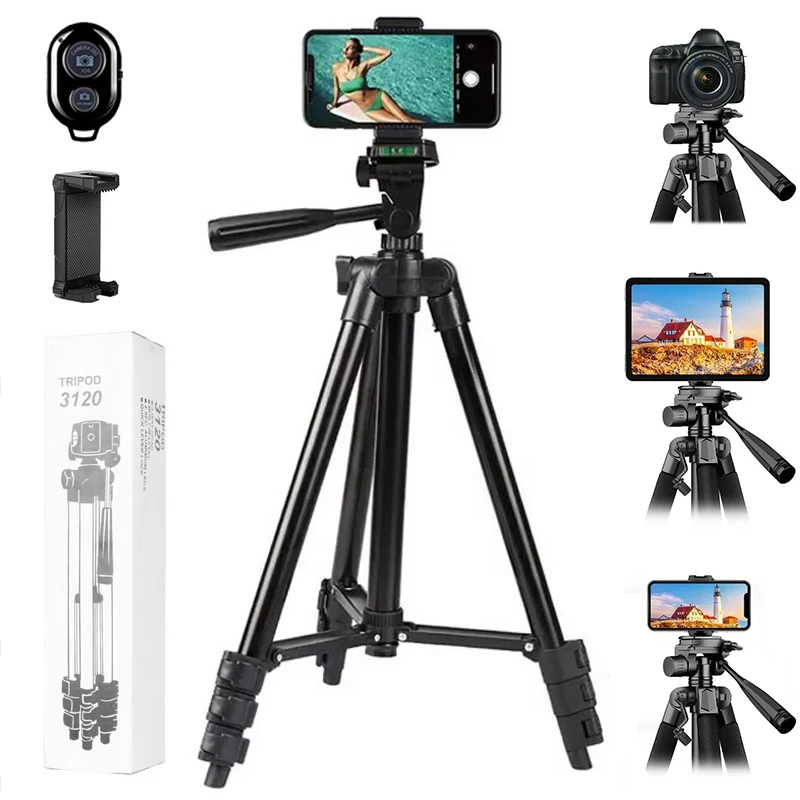 Compact Bluetooth-Enabled Photography Tripod Stand