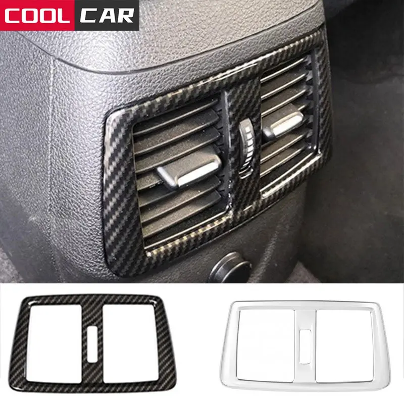 

Car Accessories Rear Air Conditioning Vent Frame Trim Carbon Fiber Color Decal For BMW 2 Series Active Tourer F45 F46 2015-2018
