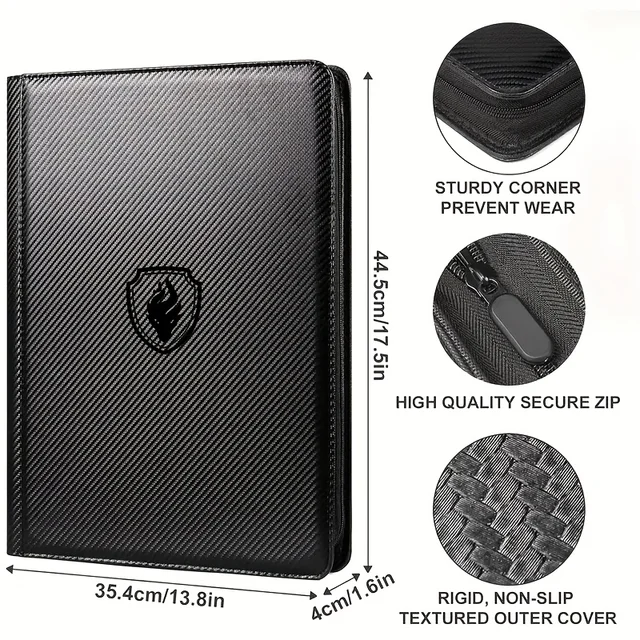 1024 Pockets Trading Card binder, Premium 16 Pockets Card Holder Folders, Side Loading Card Album for YuGiOh, MTG, TCG Card 2