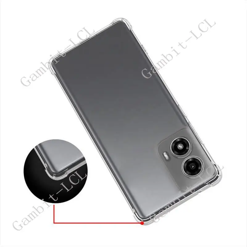 Enhanced Shockproof Silicone TPU Back Cover - Anti-Falling Protection Case for Motorola Moto G85 S50 Neo