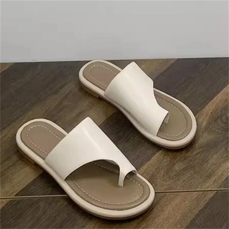 

Шлепанцы женские с круглым носком, сланцы с прострочкой, плоский каблук, разные цвета