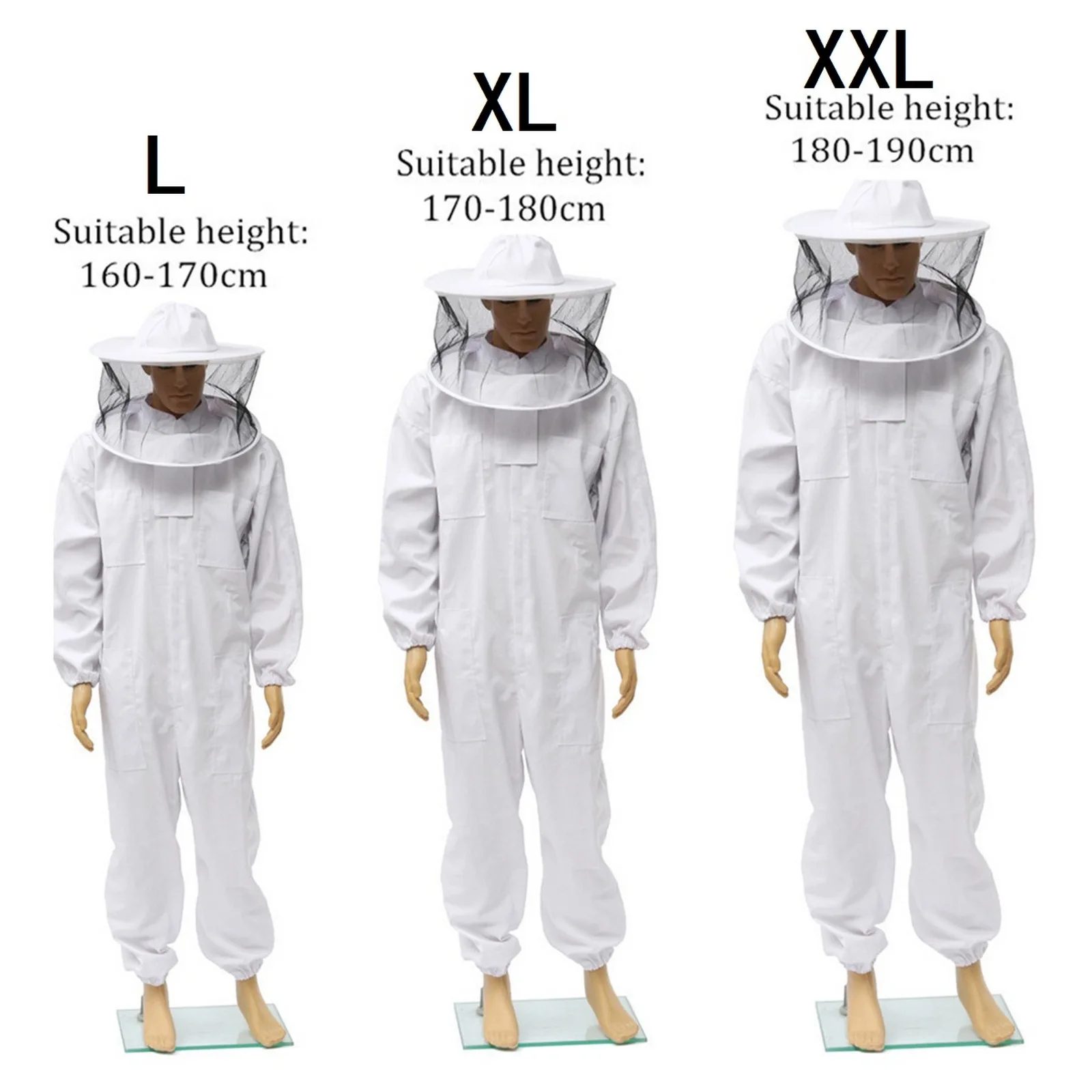 Professional Full Body Beekeeping Clothes Beekeeping Protective Equipment Apicultura Clothes Beekeeper Costume Veil Hood Hat An