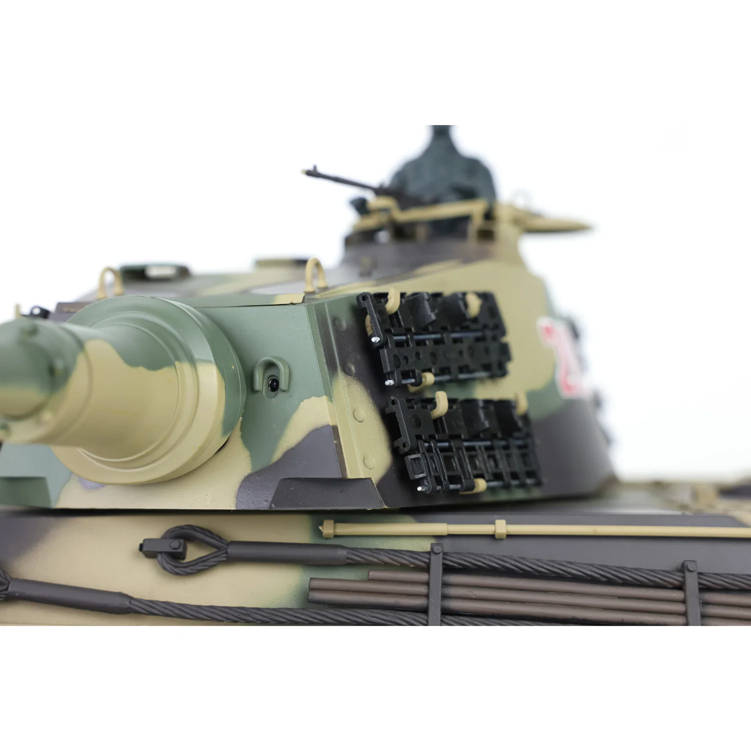 Heng Long 1/16 Scale 7.0 Plastic German King Tiger RTR RC Battle Tank Model 3888A 360° Turret Vehicle Toy Gifts TH17519 5
