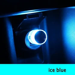 Vibrant LED USB Car Interior Light - Multicolor Ambient Glow (Ice blue)