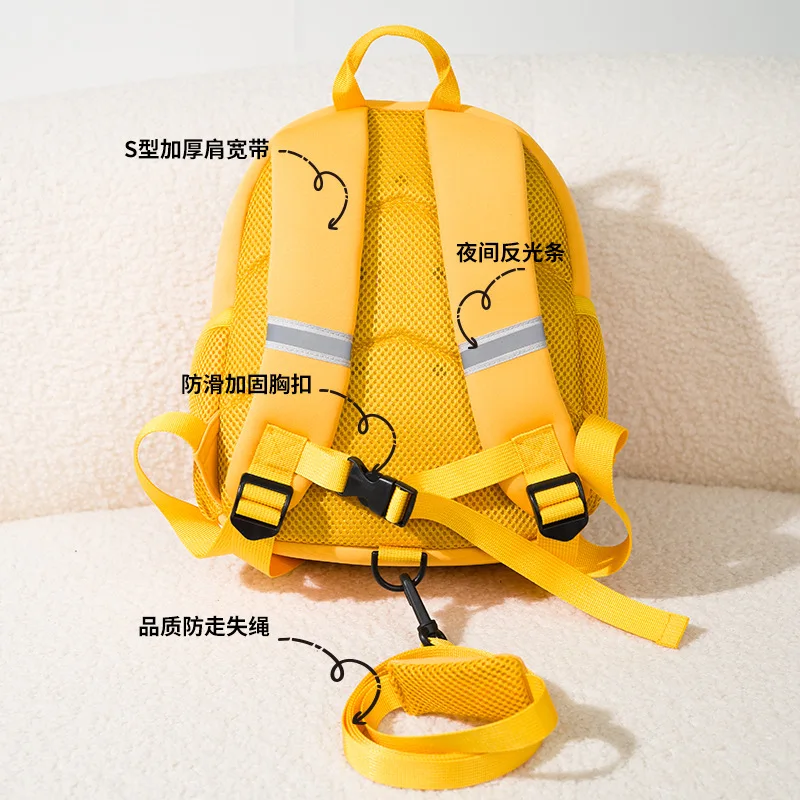 3D Cartoon Lion School Bag for Kids Cute Pink Backpack for Girls Outdoor Travel Bags Kindergarten Bookbag Boys Bear Sac a dos 4