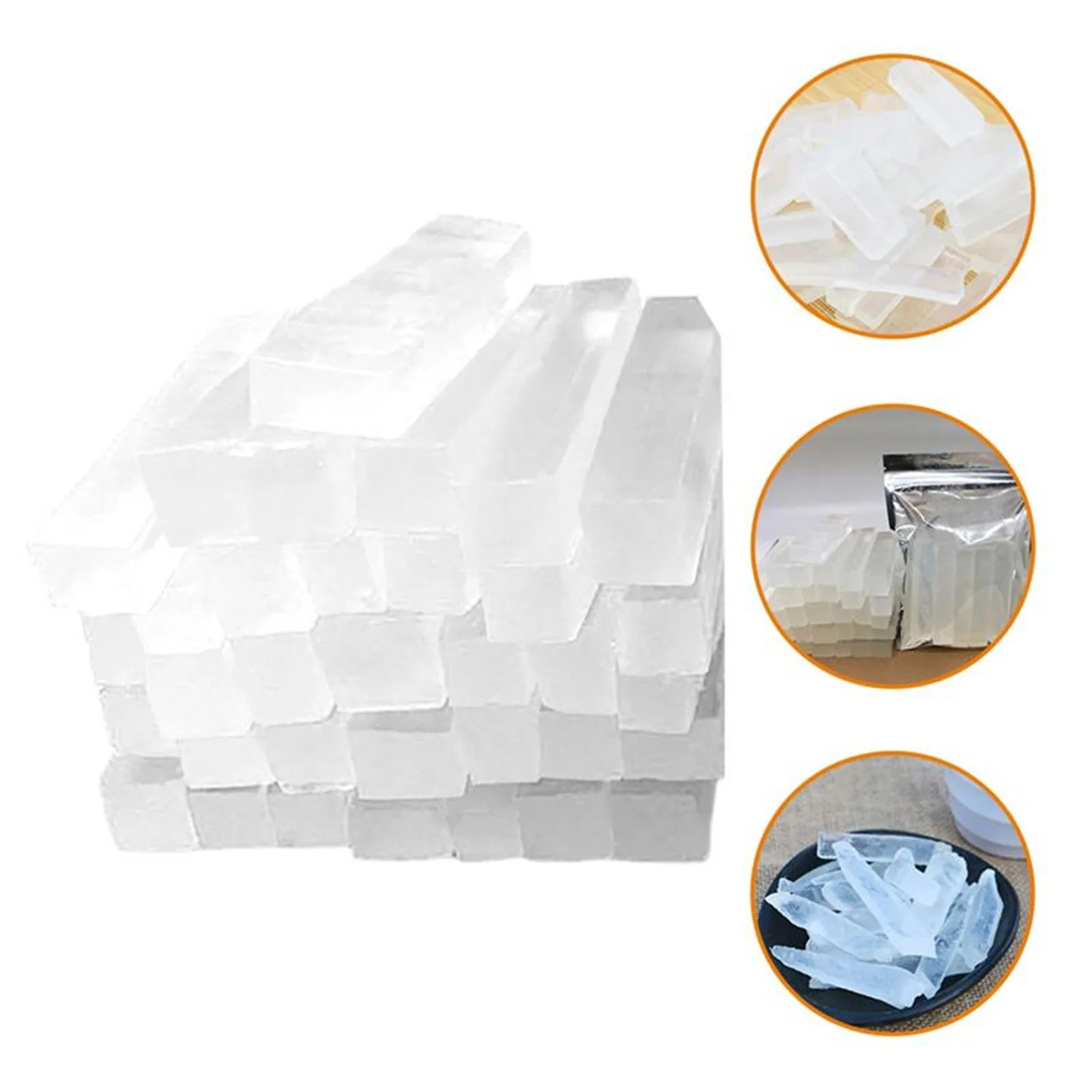 250G Bag Clear Glycerin Soap Base Organic Soap Making Diy Handmade Vegan Soap Melt Pour Soap Base Household Soap Production Tool