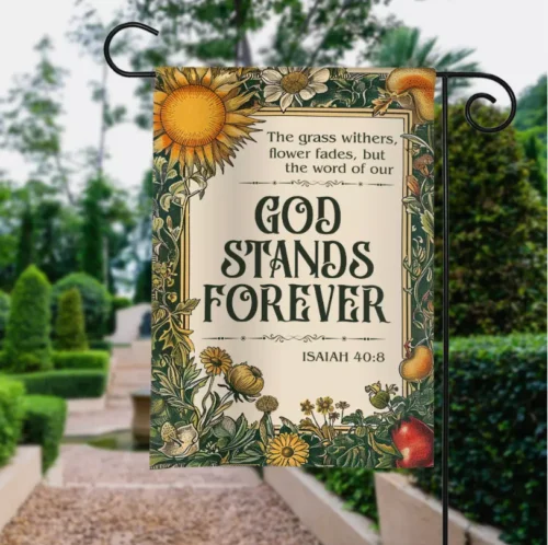 Bible Verse Garden Flag 1