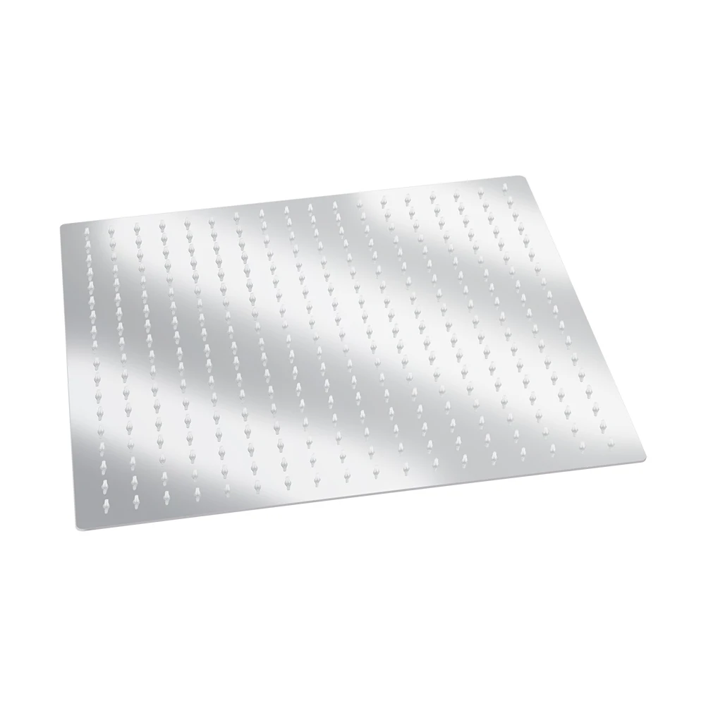 Square 16-inch Ultra Thin Stainless Steel Rainfall Bathroom Shower Head Chrome Modern Home 3