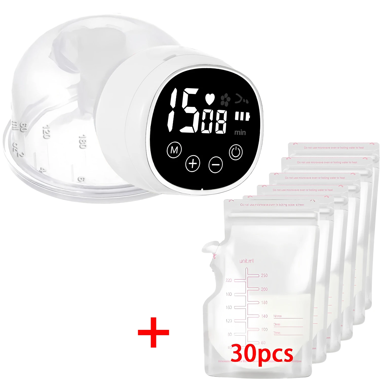 Extractor de leche eléctrico portátil manos libres automático_voghion.com