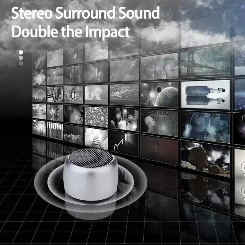 Bluetooth M1 Portable Speaker Music Stereo Surround Mini USB Outdoor Subwoofer Speaker Audio Player Speaker Microphone 2