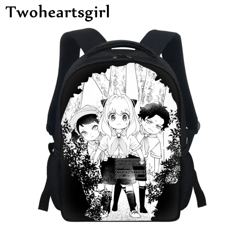 

Twoheartsgirl Anime Spy X Family Back to School Book Bags Primary Student Mini Backpacks Harajuku Kindergarten Rucksack Zipper