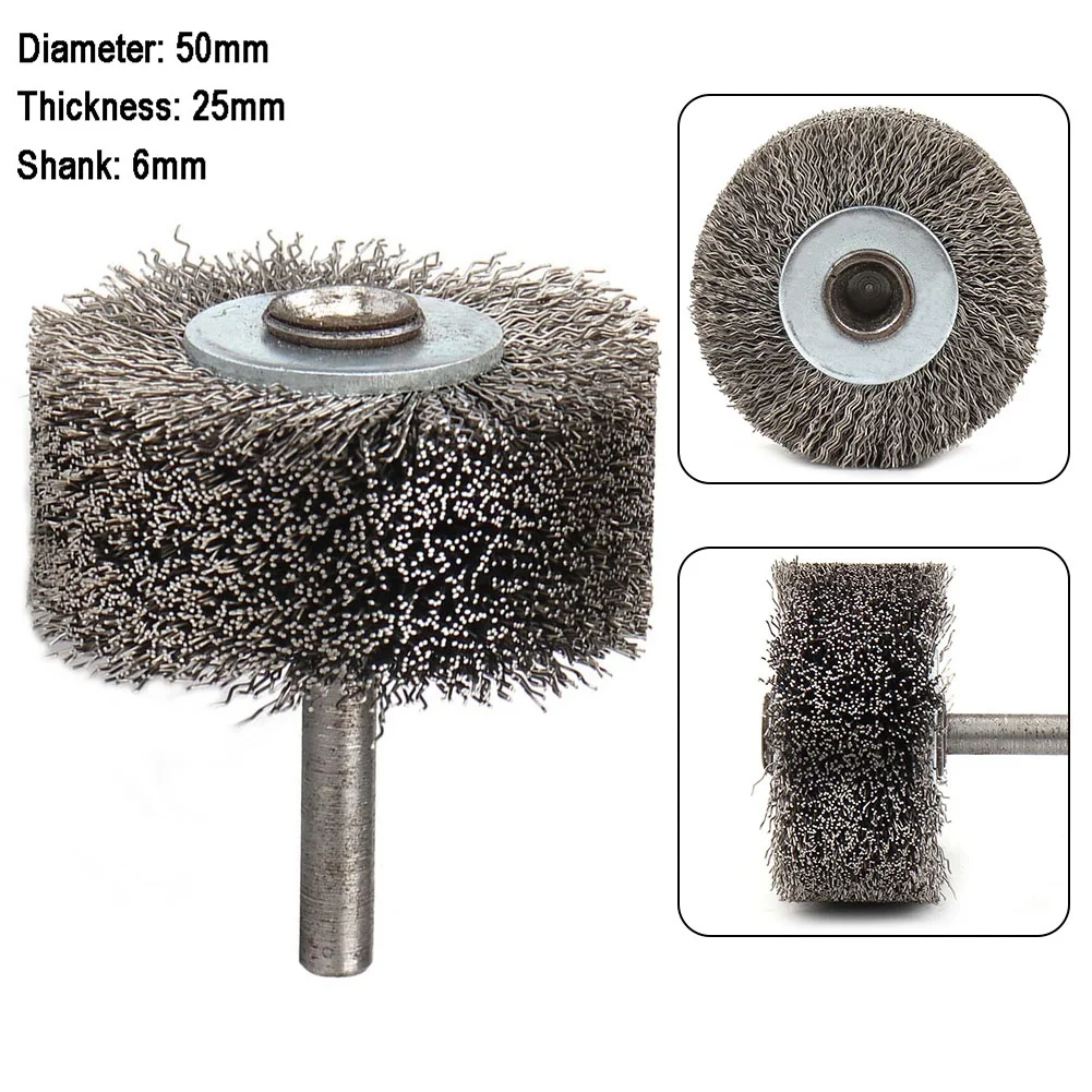 Wire Brush 50/75/100mm Steel Wire Brush Wheel Brush Rotary Tools Metal Rust Removal Polishing Grinder Rotary Tools Accessories
