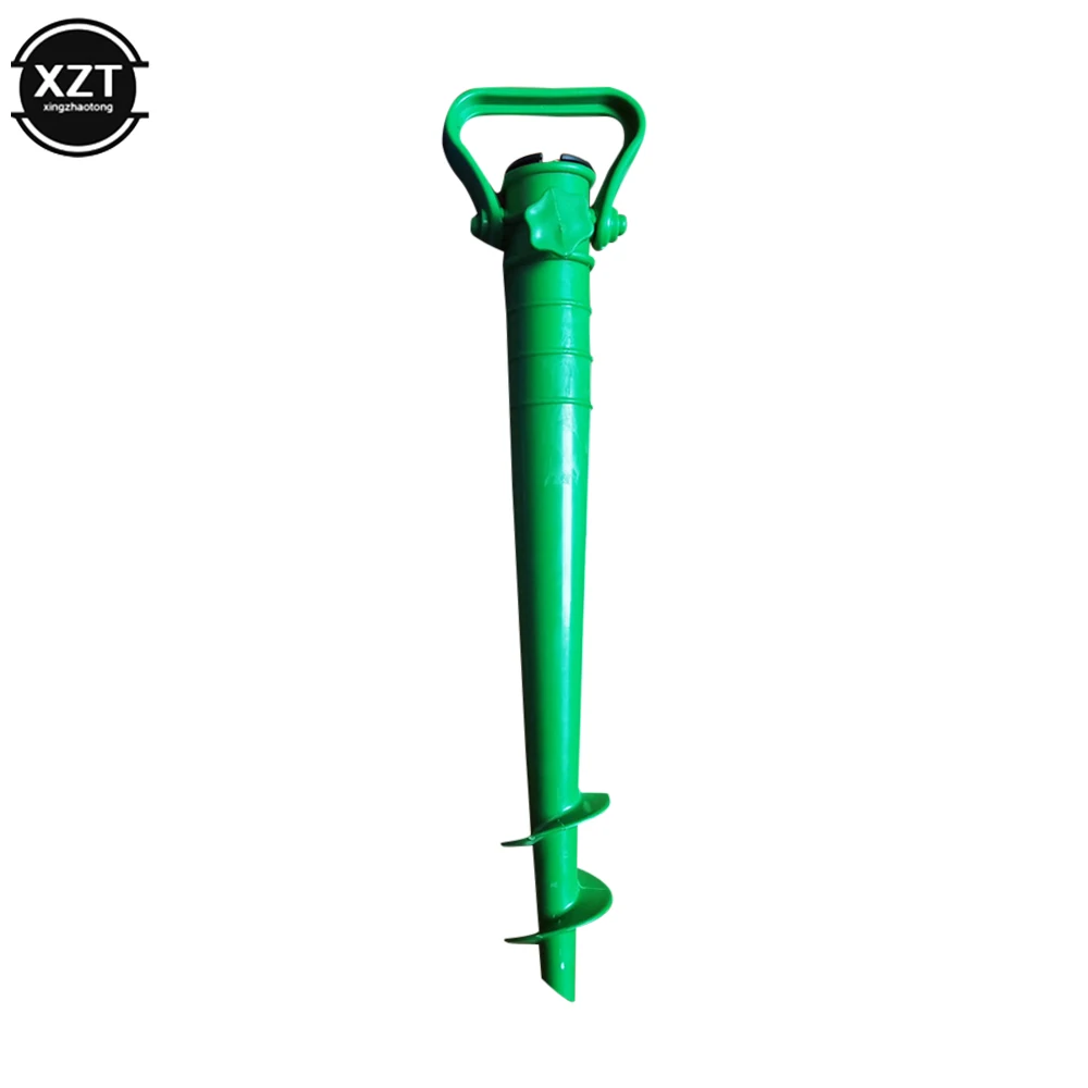 Poetable Sun Beach Fishing Stand Rain Gear Garden Patio Parasol Ground Anchor Spike Umbrella Stretch Stand Holder 1Pcs