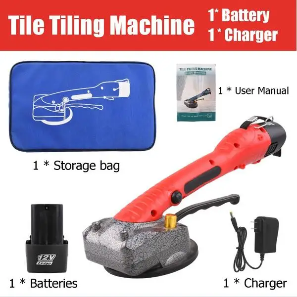 Handheld Tiles Tiling Machine Tile Vibrator Suction Cup Adjustable Protable Automatic Floor Vibrator Leveling Tool For 800x800mm