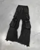 2024 New Gothic Retro Jeans for Men Wide Leg Straight Black Y2k Baggy Jeans Harajuku Hip Hop High Waist Denim Pants Streetwear 1