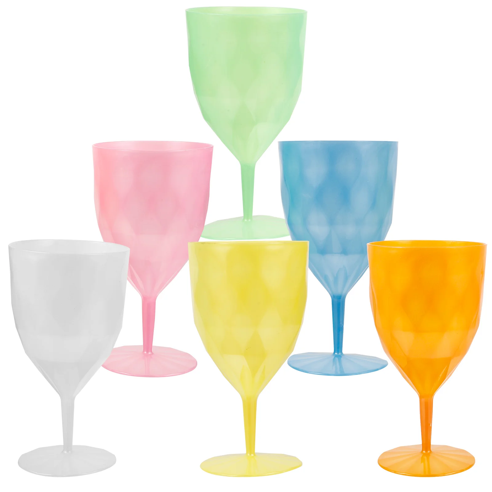

6 Pcs Pearlescent Juice Glass Child Glasses Plastic Multi-use Cocktail Cups