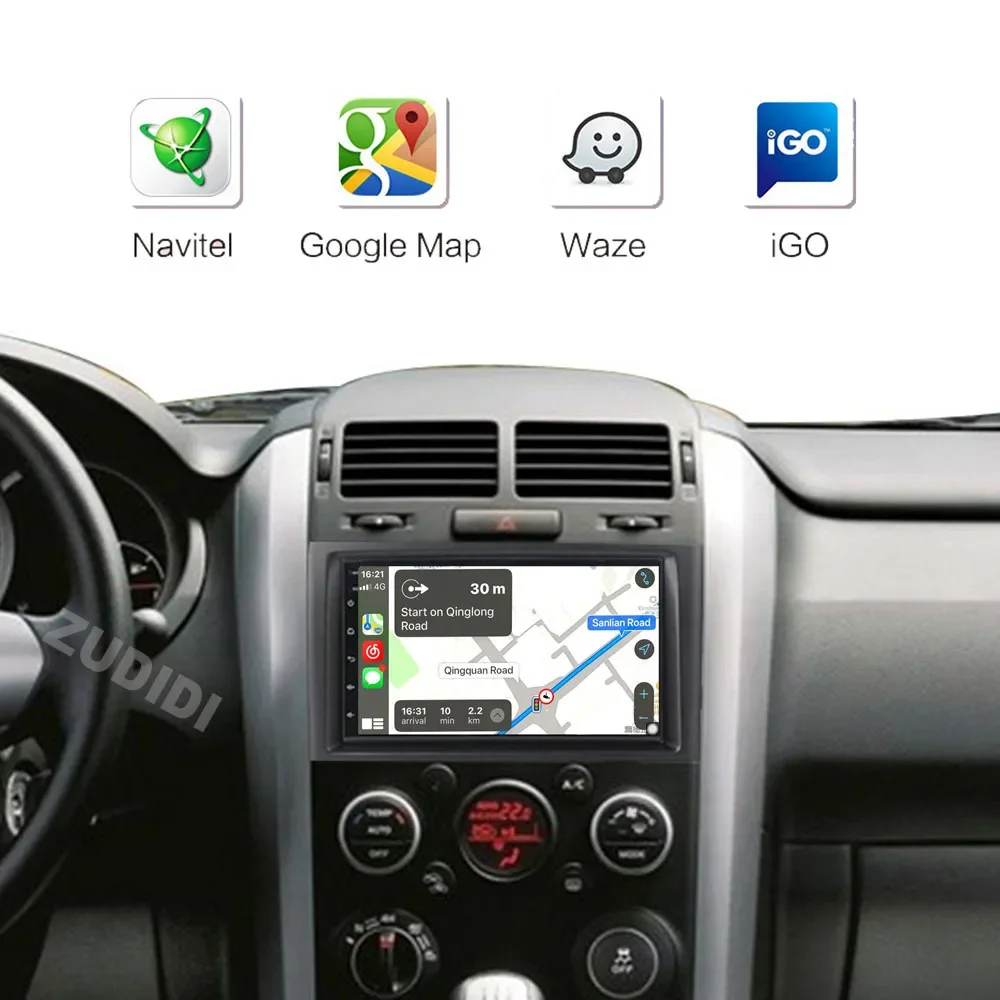2din Car radio Android 16 For Suzuki Grand Vitara 3 2005-2010 2011-2015 Car Radio Multimedia Player GPS Carplay Androidauto WIFI car radio