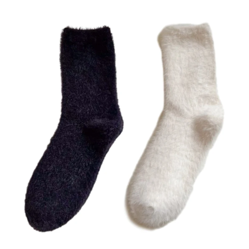 

Solid Cozy Hairy Socks Women Autumn Winter Hosiery Thicken Warm Home Sleep Bed Floor Fluffy Kawaii Sock