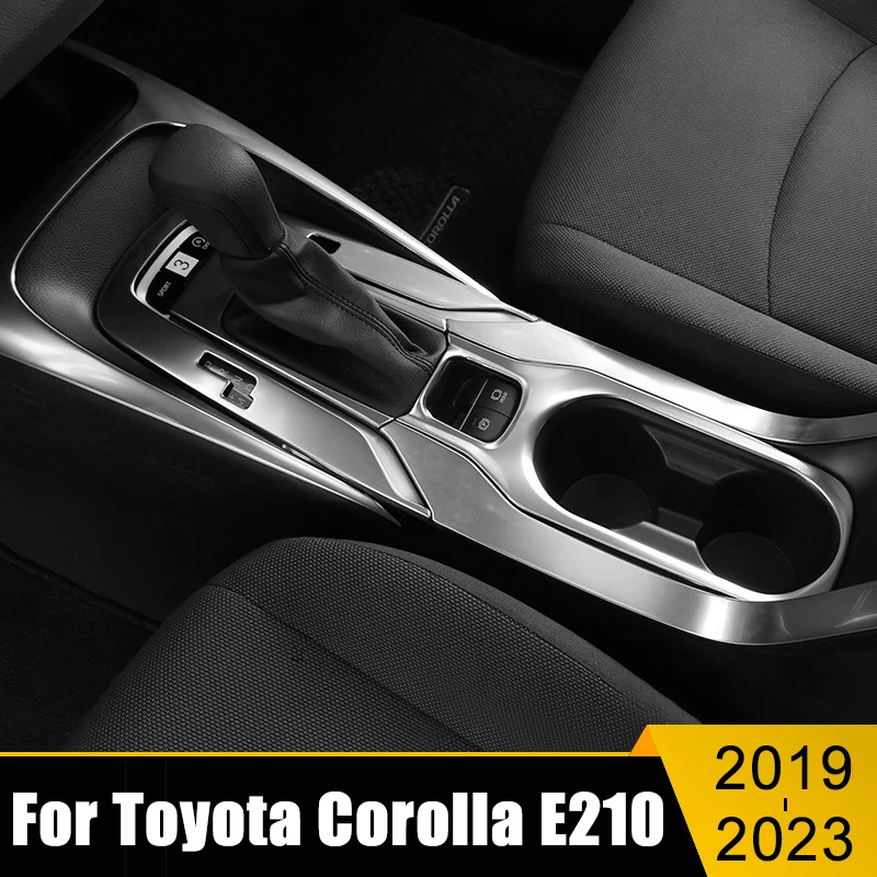 

For Toyota Corolla E210 2019 2020 2021 2022 2023 Stainless Car Console Gearbox Gear Shift Panel Trim Frame Cover Sticker Strips