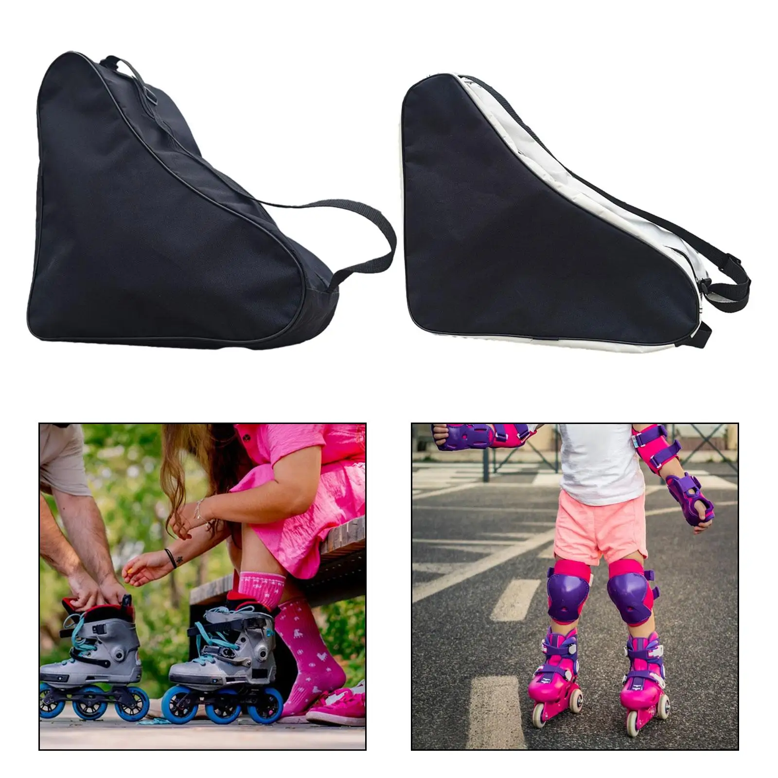 Roller Skate Bag Skating Shoes Carrying Bag for Figure Skates for Boys Girls