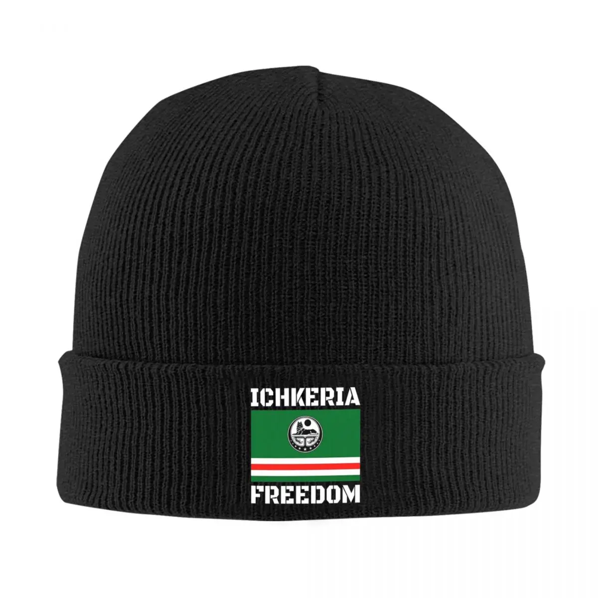 

ICHKERIA FREEDOM - ICHKERIA FLAG Knitted Bonnet Caps Fashion Keep Warm Hats