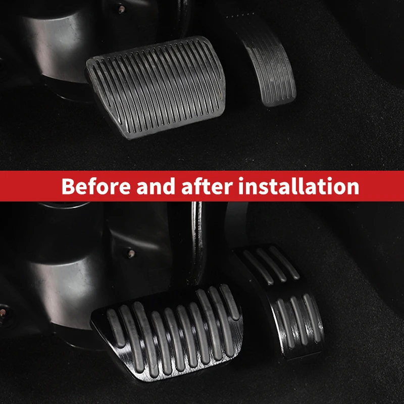 Non-Slip Car Foot Pedal Covers - No Drilling Required